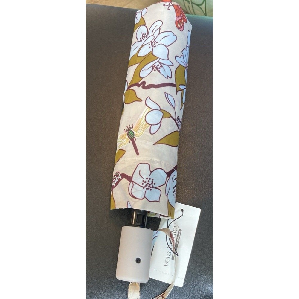 Vera Bradley Umbrella One Touch Automatic Open Folding Abuzz